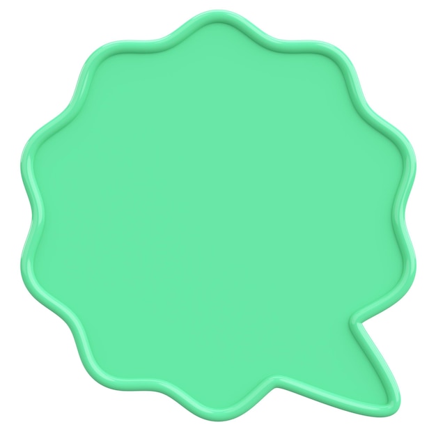 Speech Bubble Text Box 3D-Bildung