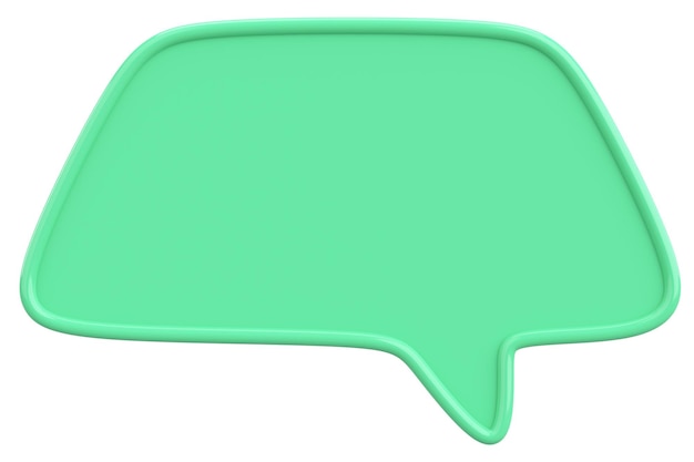 Speech Bubble Text Box 3D-Bildung