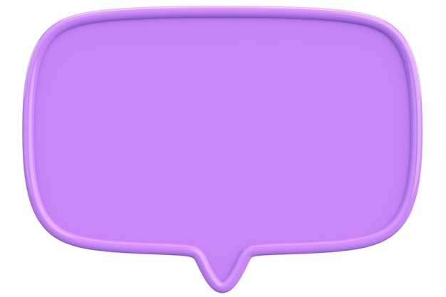 Speech Bubble Text Box 3D-Bildung