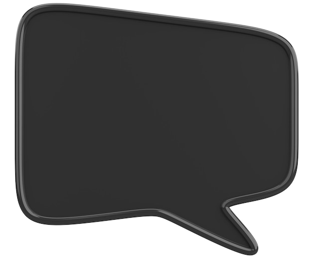 Speech Bubble Text Box 3D-Bildung