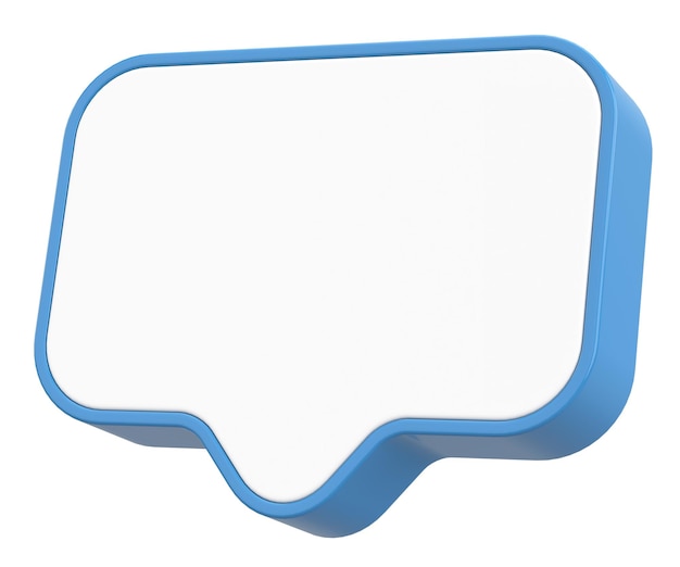 Speech Bubble Text Box 3D-Bildung