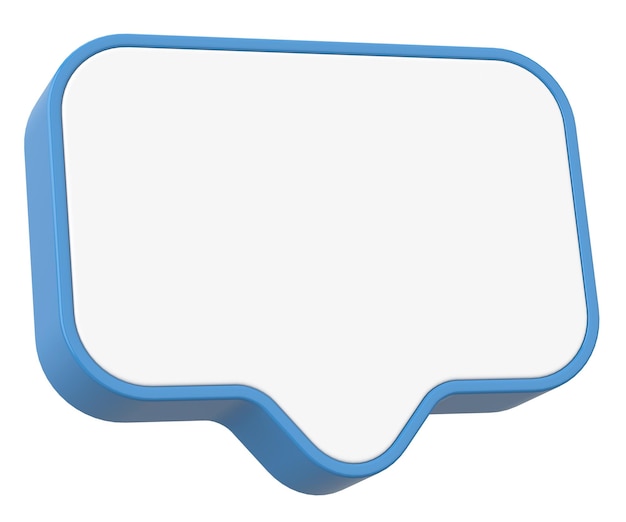 Speech Bubble Text Box 3D-Bildung