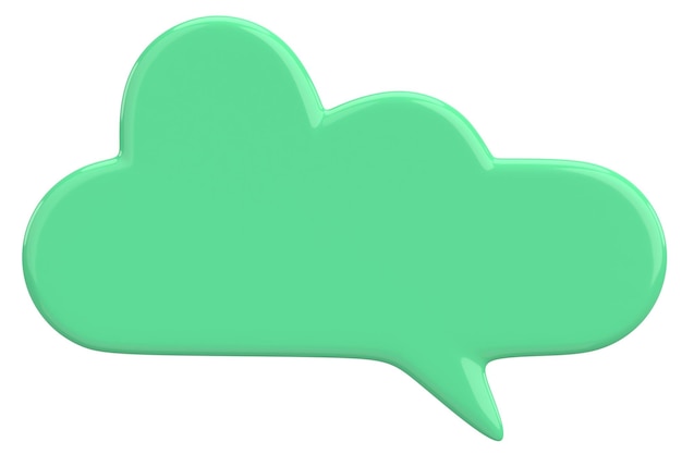 Speech Bubble Textbox 3D-Bildung