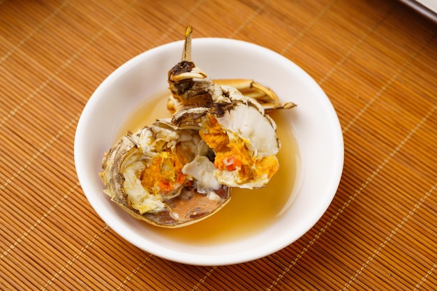 Spezielle gedämpfte haarige Krabben zum Mittherbstfest in China