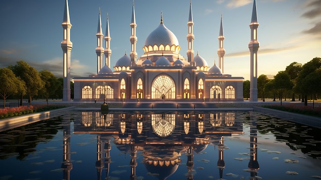 Spiegelbild der Eleganz der Moschee-Schaffung von hoher Qualität