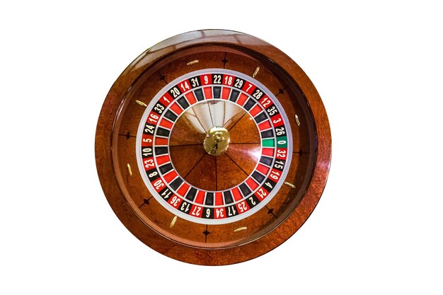 Foto spielchips auf einem spieltisch roulette
