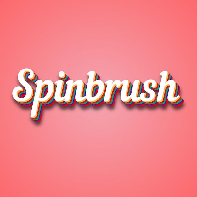 Spinbrush Text-Effekt Foto-Bild Cool