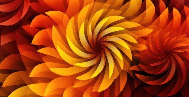 Spiral-Herbstmuster-Hintergrund