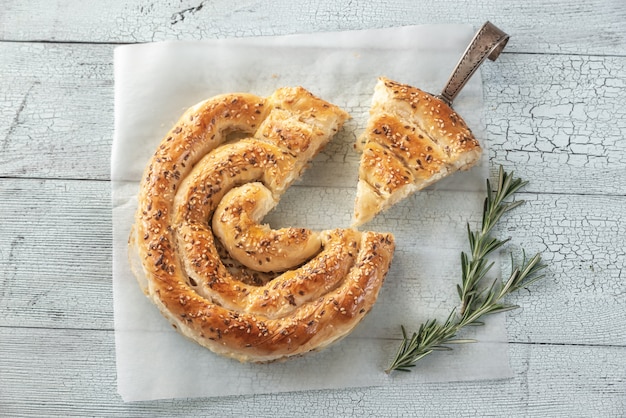 Spiral Phyllo Pie mit Feta