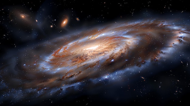 Spiralgalaxie im Weltraum