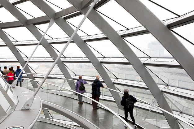 Spiralkunstarchitektur des Reichstags in Berlin, Deutschland