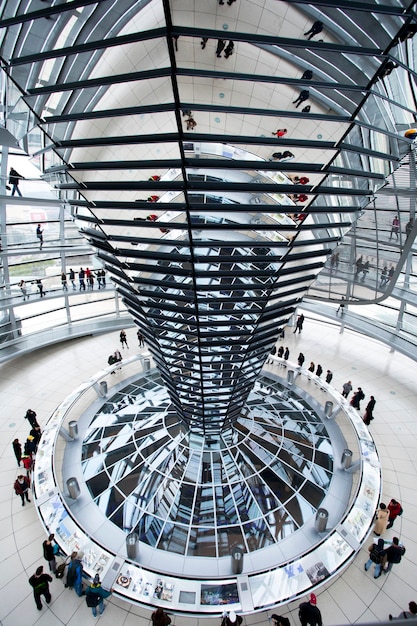 Spiralkunstarchitektur des Reichstags in Berlin, Deutschland