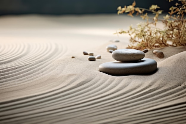 Spiritualität Felsen Buddhismus Steine Sand Spa Gleichgewicht Einfachheit Entspannung Meditation Zen Harmonie