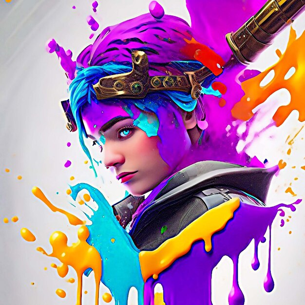 Splash-Art-Portraitposter im Fortnite-Stil