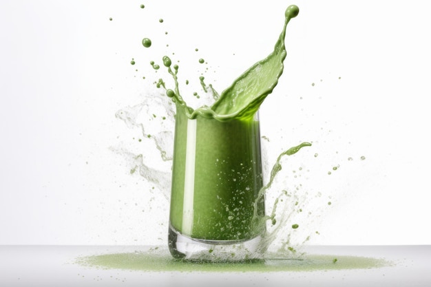 Splash suco verde Gerar Ai