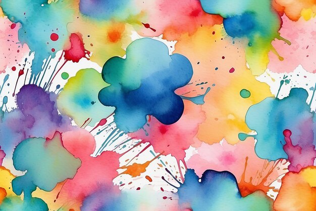 Splashes von farbenfrohen Aquarell-Hintergrundtexturen