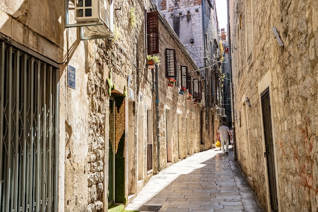 Split Kroatien Blick auf die Altstadt von Split Mediterrane Architektur enge Gassen