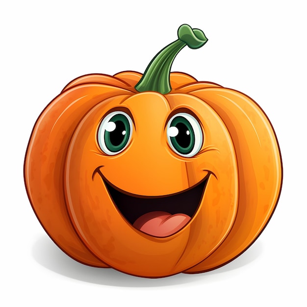 Spooktacular Smiles Caricatura de Halloween Calabaza