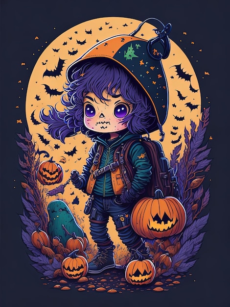 Spooky Halloween Fun Colección de camisetas para niños