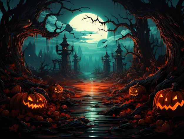 Spooky Halloween Hintergrund