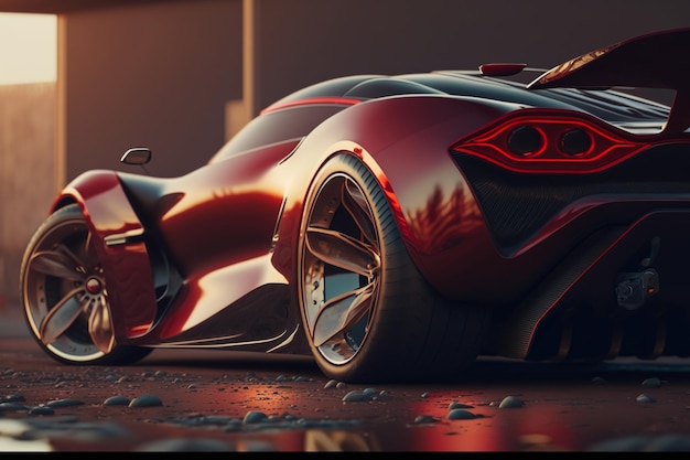 Sport car fondos de pantalla ilustración imágenes | Foto Premium