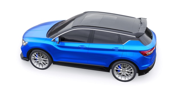 Sport-Kompaktwagen SUV 3D-Darstellung