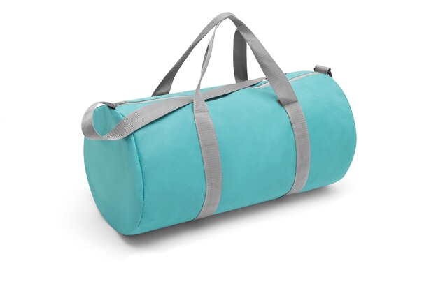 Sport-Nylon-Crossbody-Schultergurt-Tasche Duffle-Gymnastik-Reisetaschen, isoliert auf weißem Hintergrund