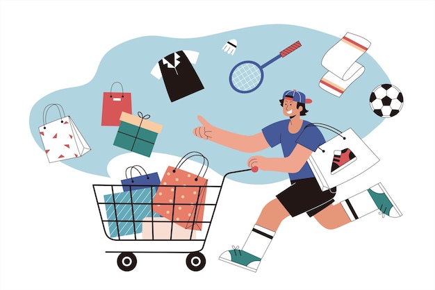 Sportlicher Boy-Shopping am Singles' Day