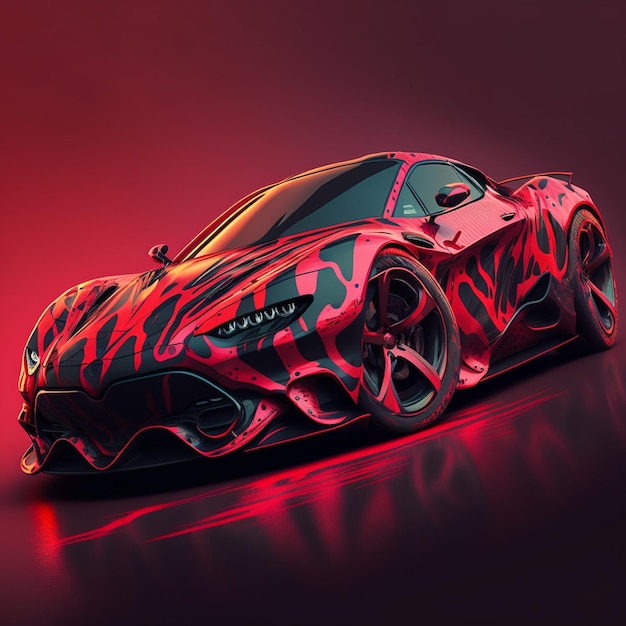 sportwagen hintergrundbild 3d rendern illustrationsbilder