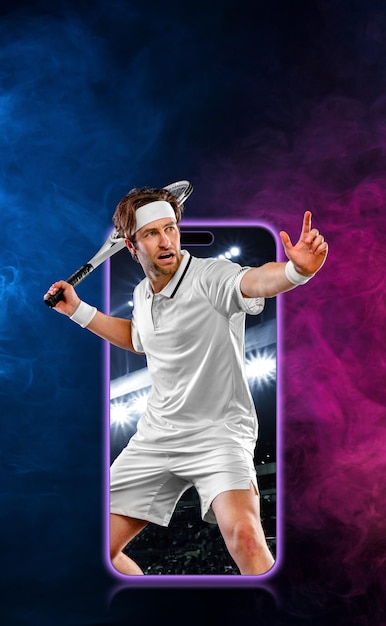 Sportwettenkonzept Design für einen Buchmacher Laden Sie ein vertikales Banner für eine Sportwebsite oder eine mobile Anwendung herunter