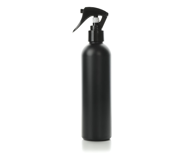 Spray de cabelo preto isolado