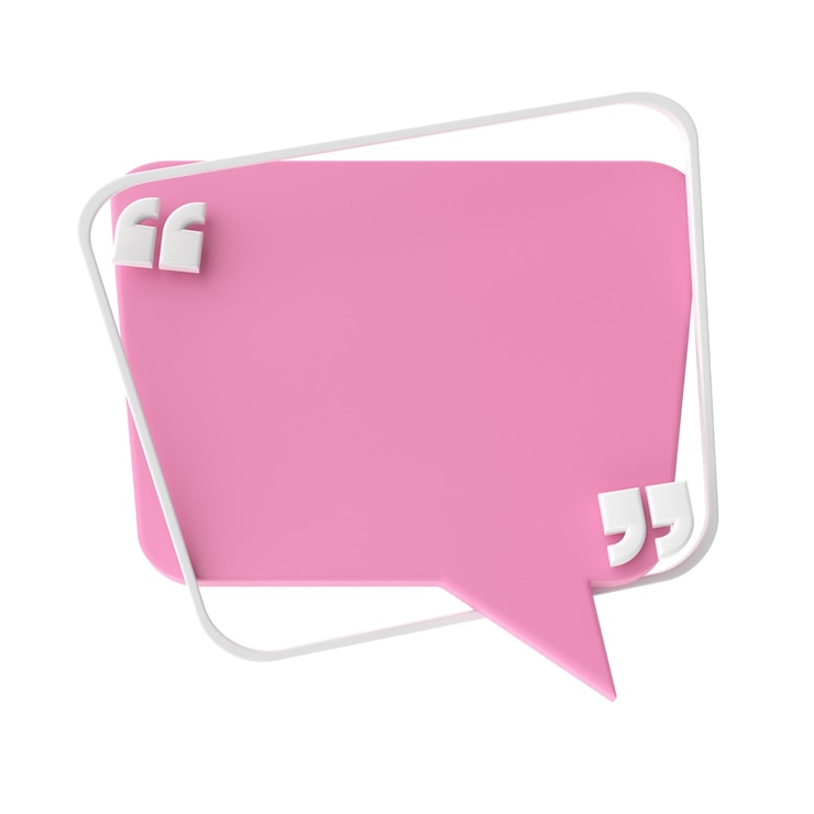 Foto sprechblase 3d-textfeld