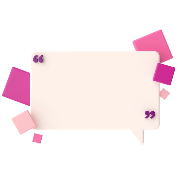 Sprechblase 3D-Textfeld