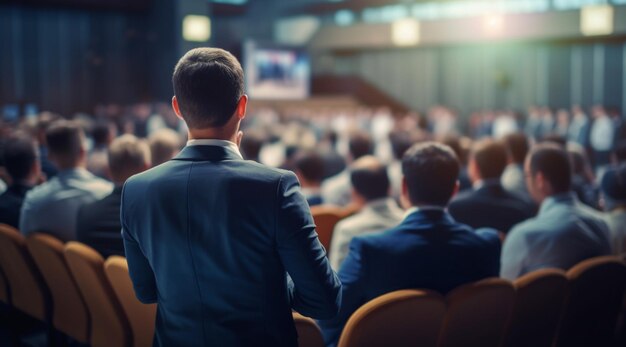 Foto sprecher des symposiums für wirtschaft und unternehmertum