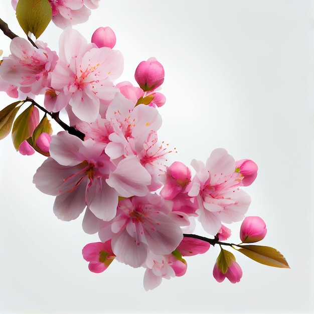 Spring Beautiful Cherry Blossom BackgroundGenerative AI