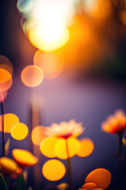 Spring bokeh background