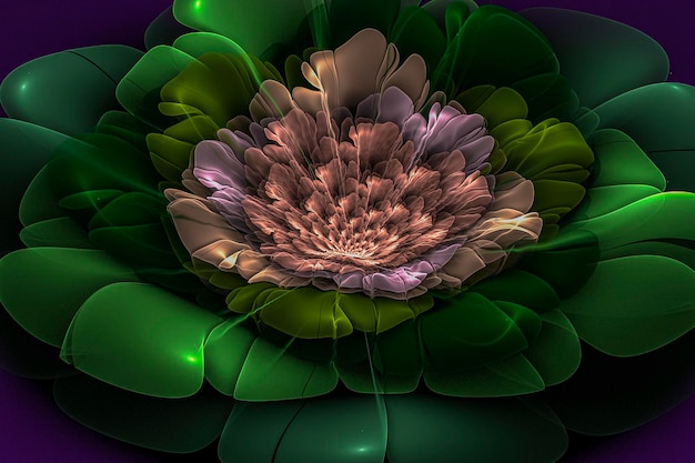 Spring garden, fundo criativo com flor de pétala grande, imagem decorativa para publicidade ou desenhos