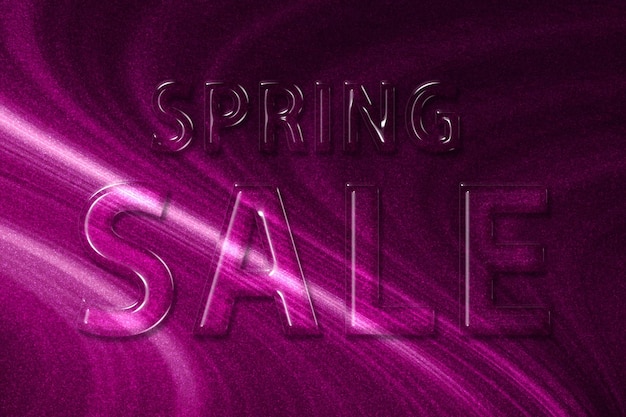 Spring Sale Banner, Spring Season Sale, magentaroter Hintergrund