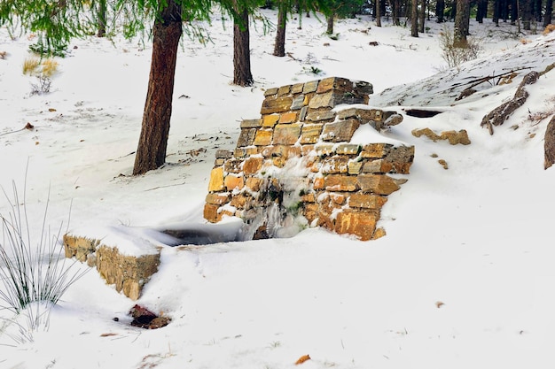 Springbrunnen und Tränke im Freien