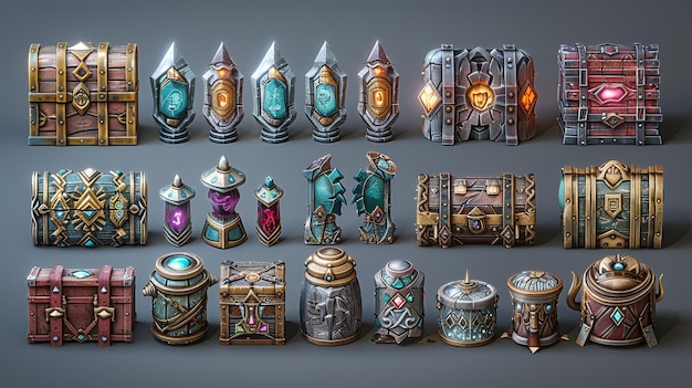Sprites de elementos de juego