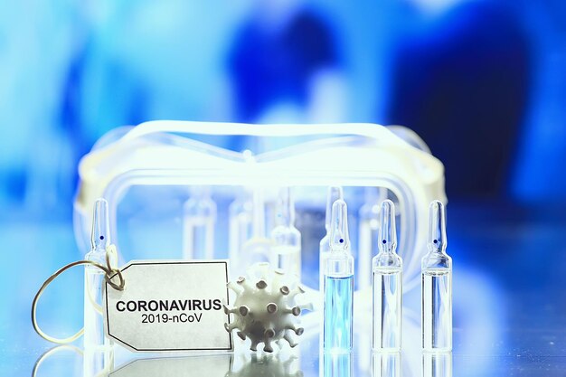 spritze und ampulle, coronavirus-impfstoff, konzept medizin impfschutz covid 19