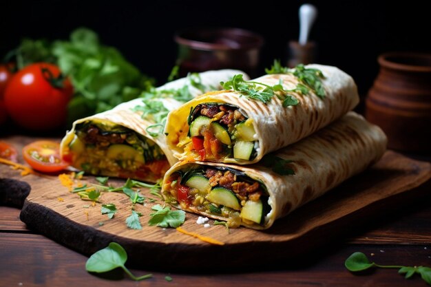 Squash- und Zucchini-Burritos