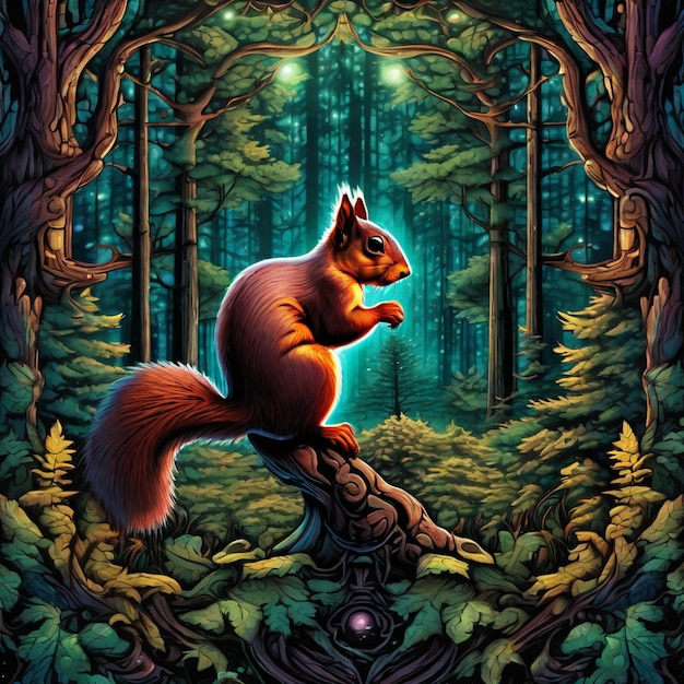 Squirrel's Woodland Adventures Eine Geschichte vom Wald