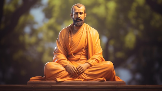 Sri ramakrishna jayanti soham solución fotos de stock Ai generado el arte