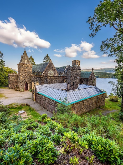 St Conans Kirk localizado nas margens do Loch Awe Scotland