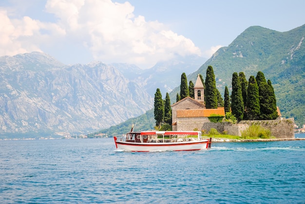 St. George Island in der Bucht von Kotor.