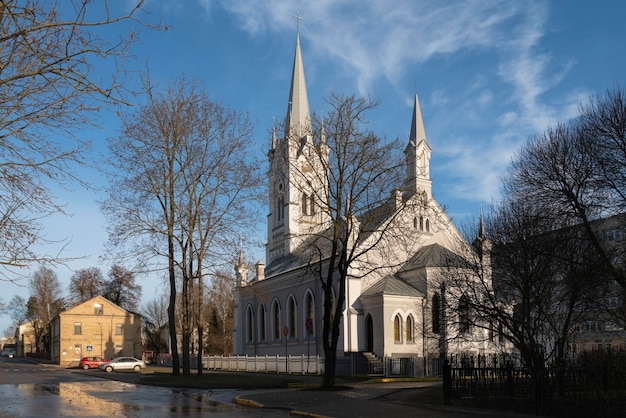 St. John's Lutheran Church Protestantische Kirche an einem sonnigen Tag Grodno Weißrussland