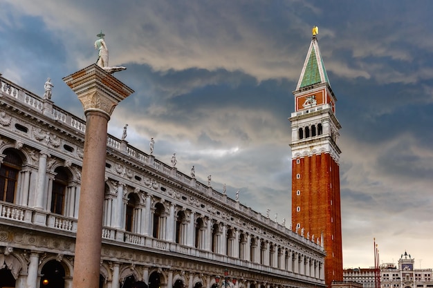 St marks campanile após a tempestade veneza