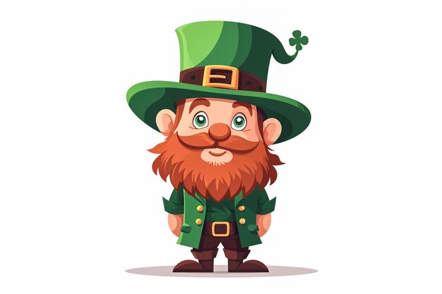 St. Patrick's Cartoon mit weißem Hintergrund