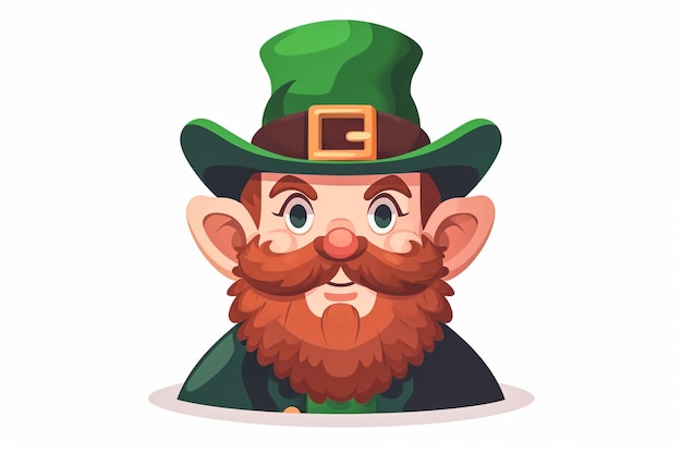 St. Patrick's Cartoon mit weißem Hintergrund